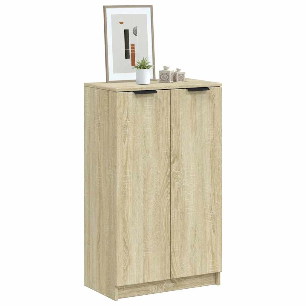 vidaXL Kenkäkaappi Sonoma-tammi 59x35x100,5 cm tekninen puu