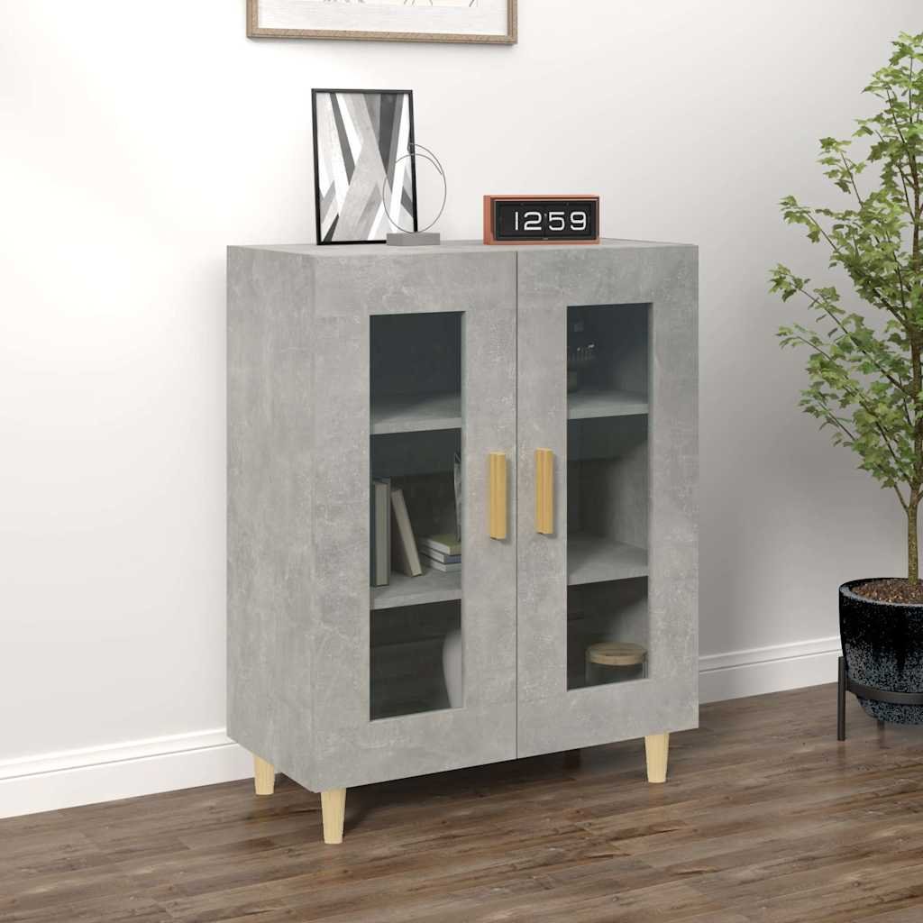 vidaXL Senkki betoninharmaa 69,5x34x90 cm tekninen puu