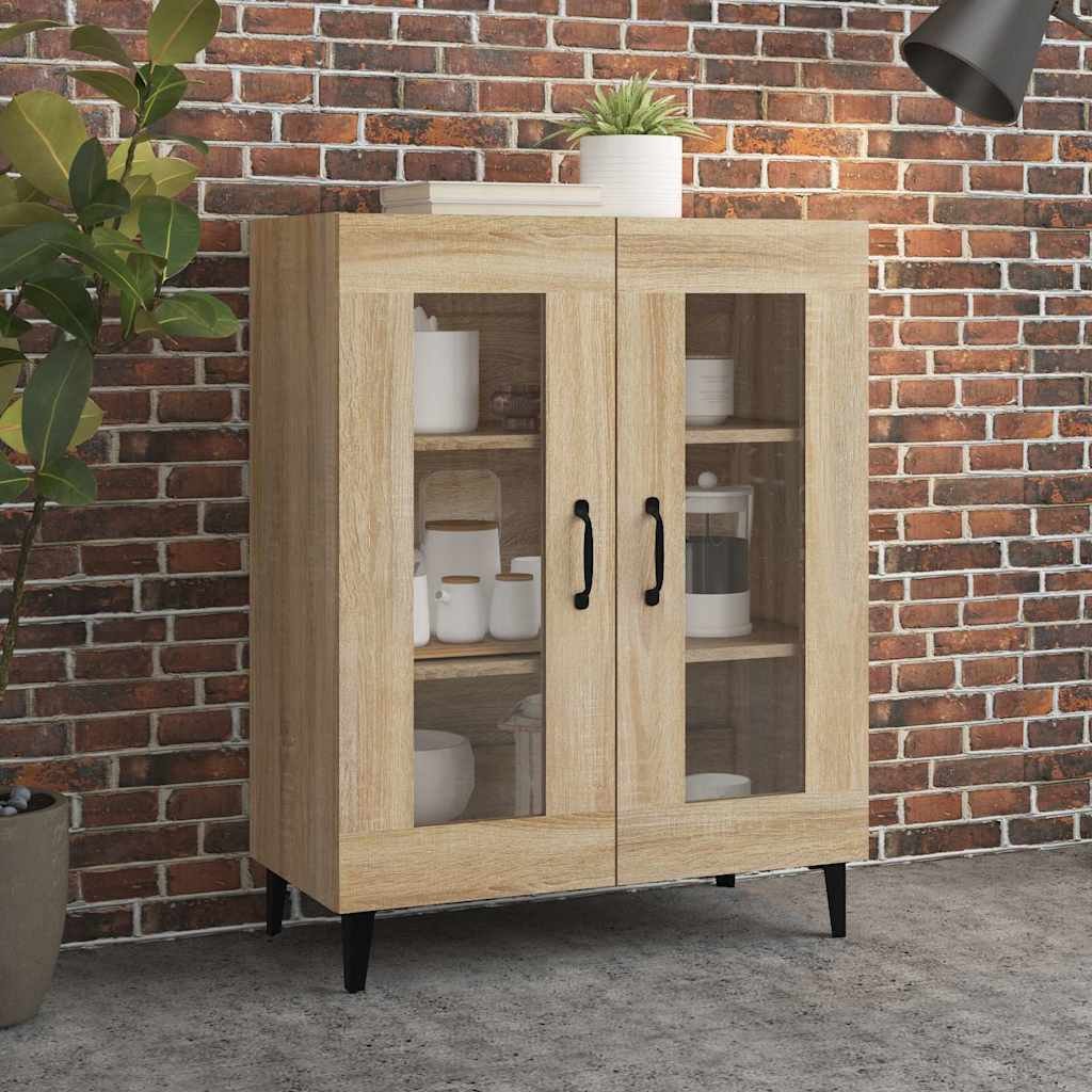 vidaXL Senkki Sonoma-tammi 69,5x34x90 cm tekninen puu