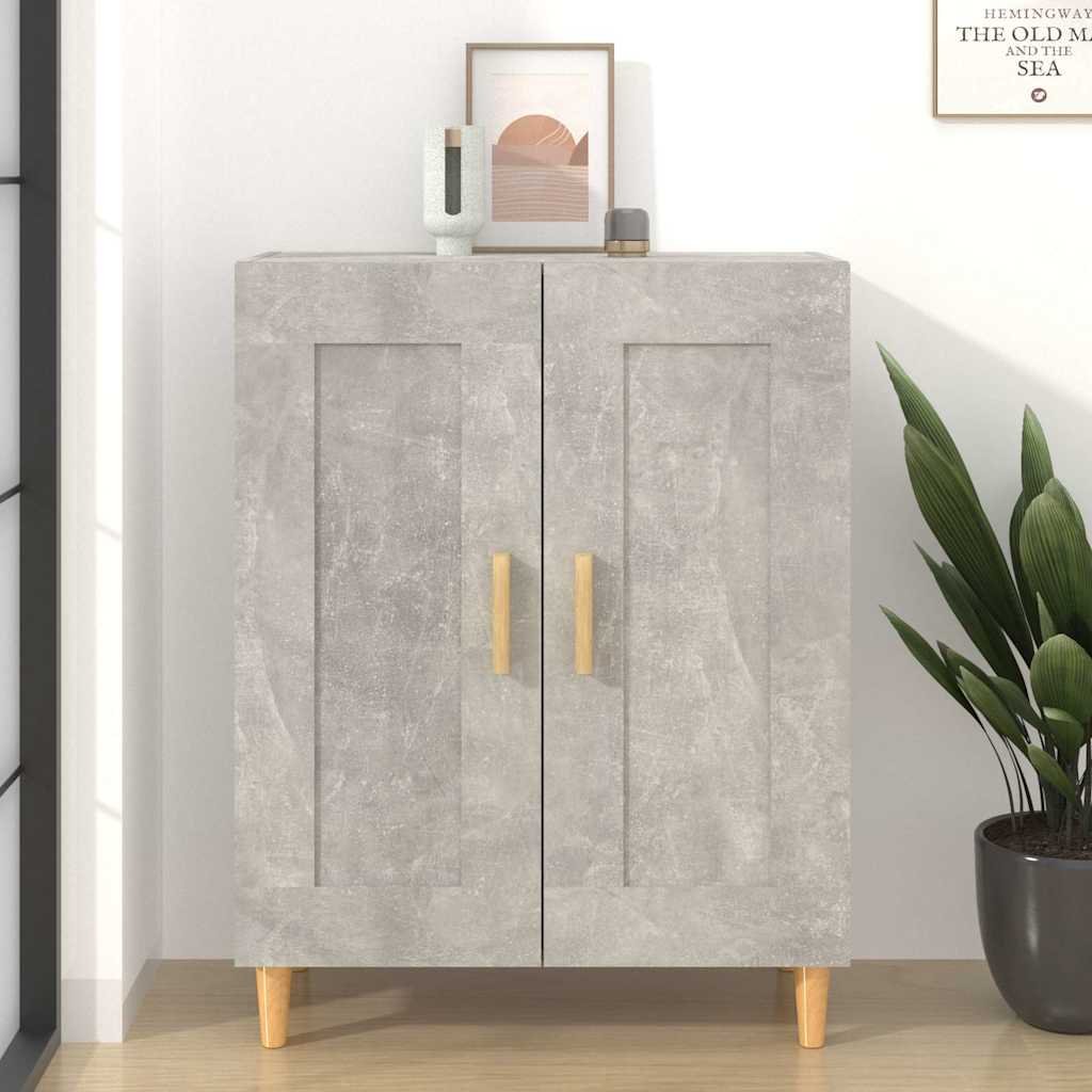 vidaXL Senkki betoninharmaa 69,5x34x90 cm tekninen puu