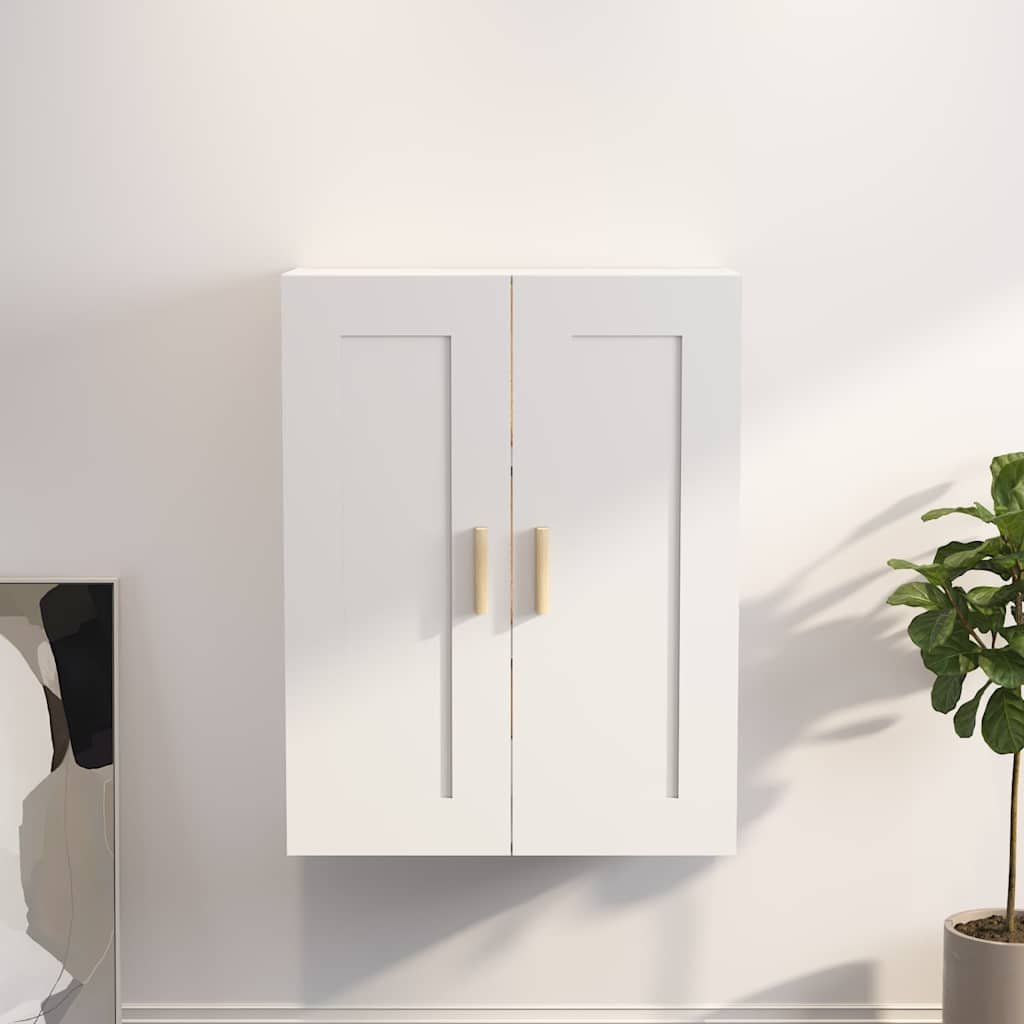 vidaXL Seinäkaappi valkoinen 69,5x32,5x90 cm tekninen puu