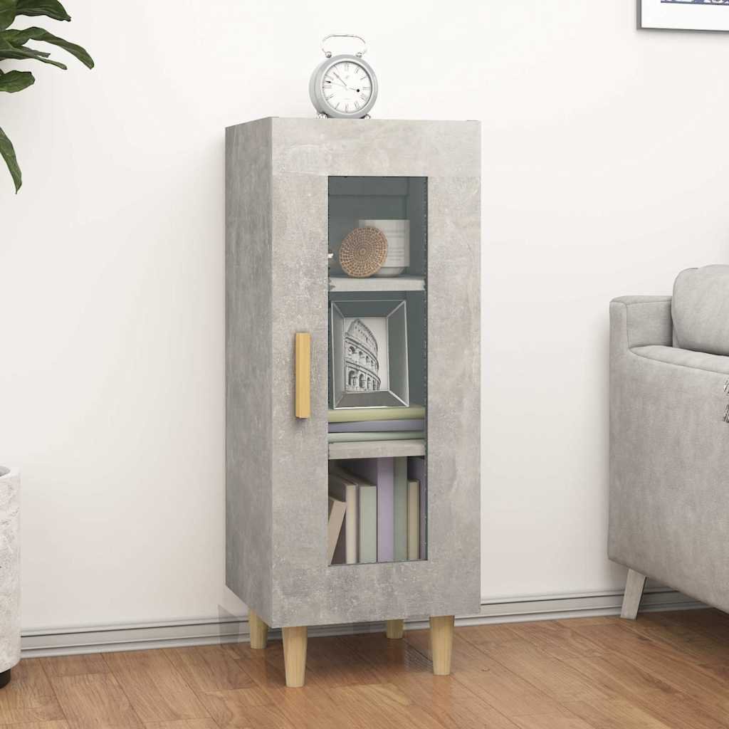 vidaXL Senkki betoninharmaa 34,5x34x90 cm tekninen puu