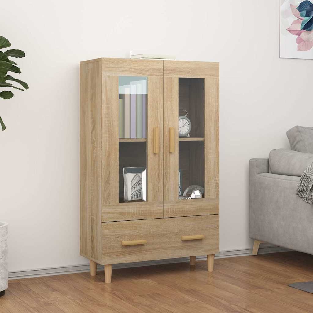 vidaXL Kaappi Sonoma-tammi 70x31x115 cm tekninen puu