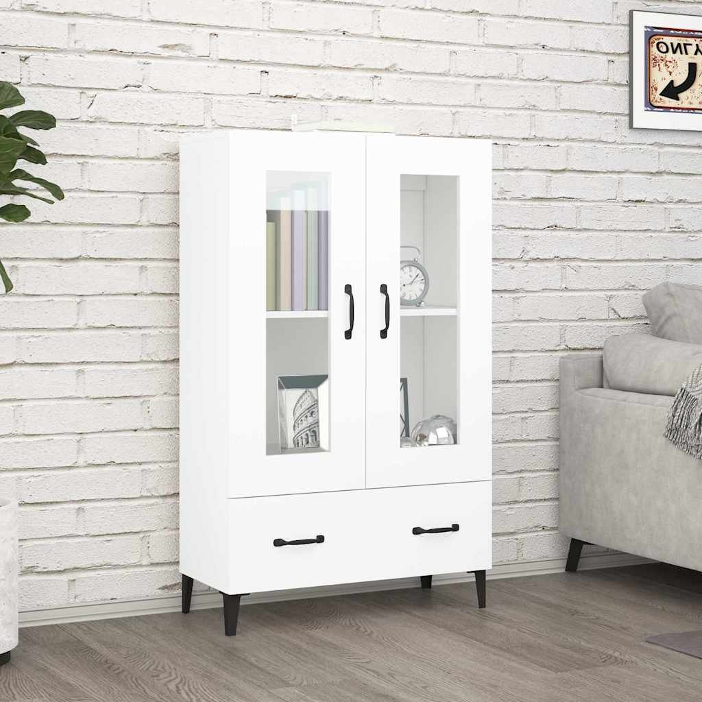 vidaXL Kaappi valkoinen 70x31x115 cm tekninen puu