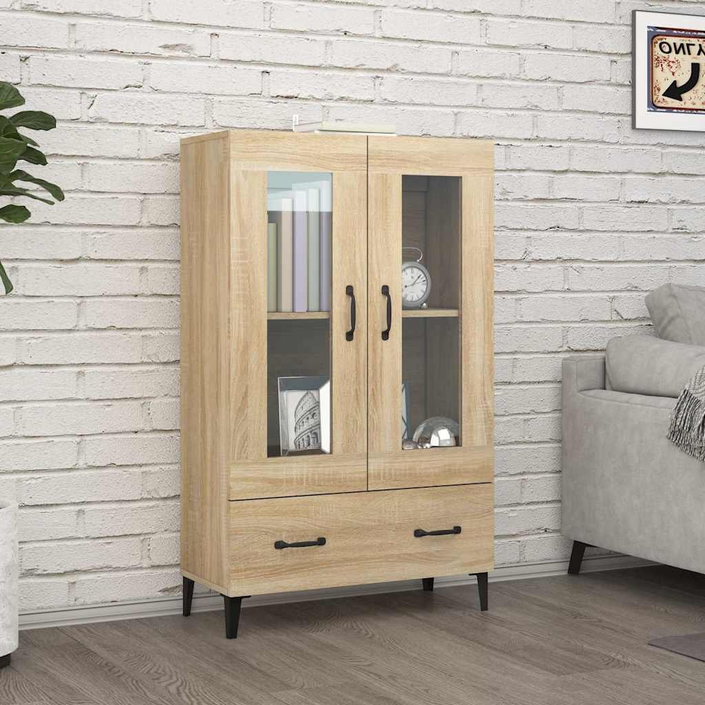 vidaXL Kaappi Sonoma-tammi 70x31x115 cm tekninen puu