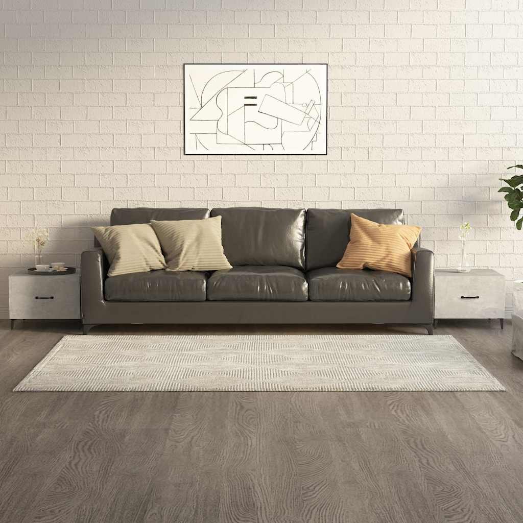 vidaXL Sohvapöytä metallijaloilla 2 kpl betoninharmaa 50x50x40 cm