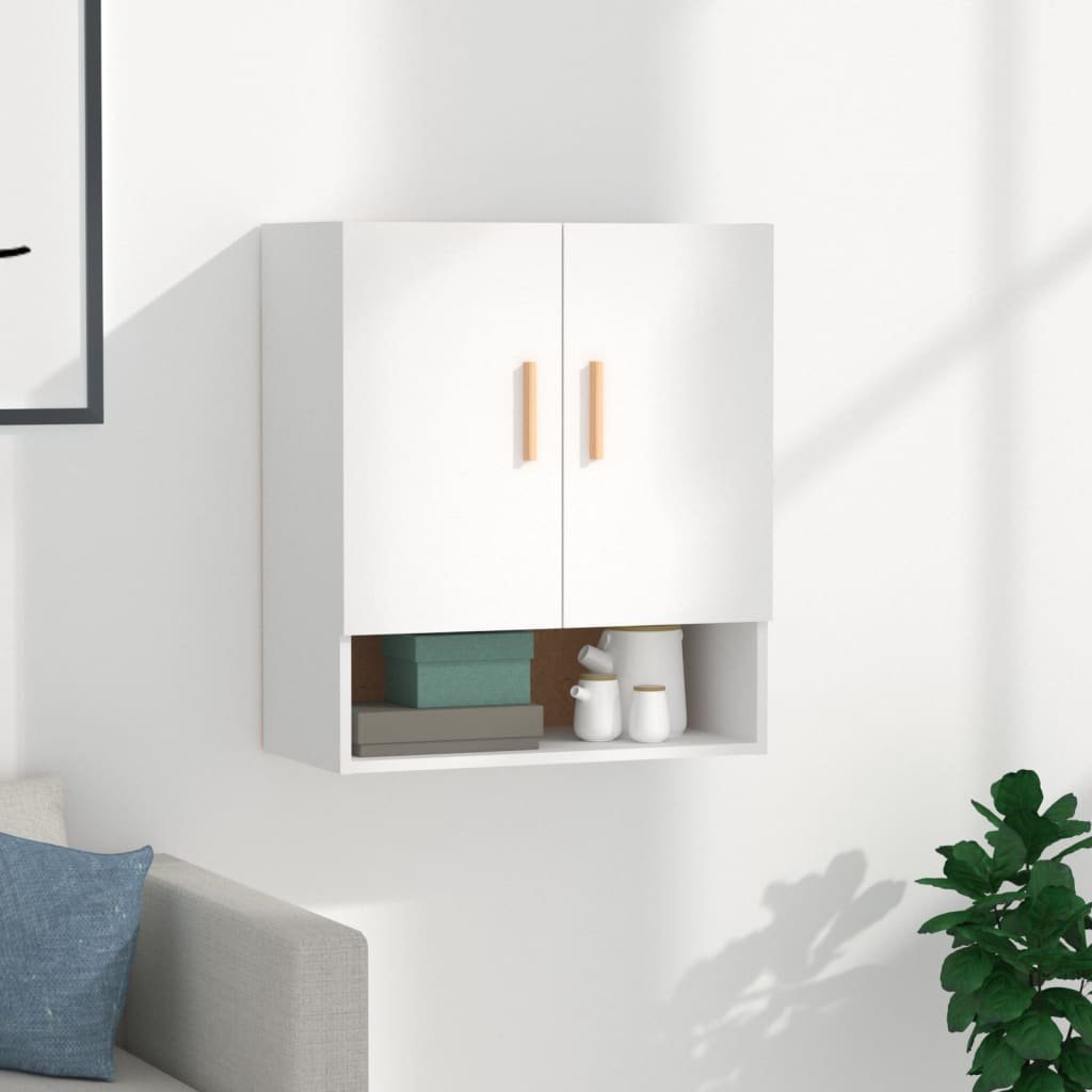 vidaXL Seinäkaappi valkoinen 60x31x70 cm tekninen puu