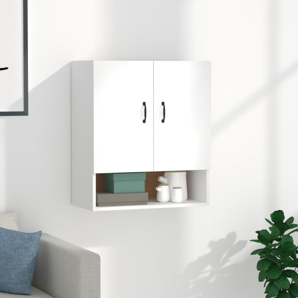 vidaXL Seinäkaappi valkoinen 60x31x70 cm tekninen puu