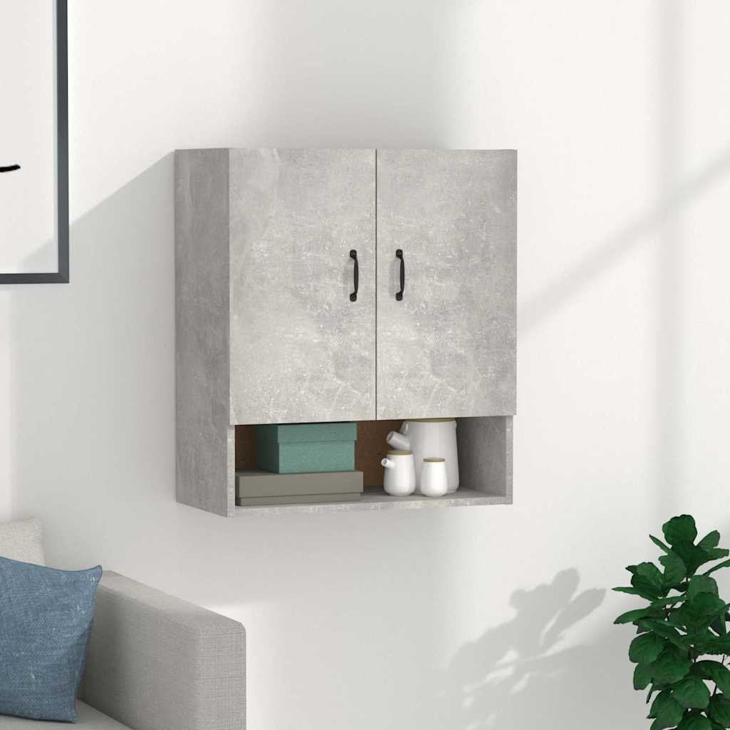 vidaXL Seinäkaappi betoninharmaa 60x31x70 cm tekninen puu