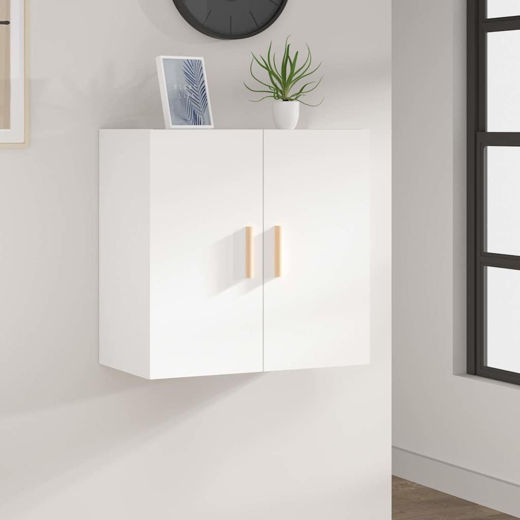 vidaXL Seinäkaappi valkoinen 60x30x60 cm tekninen puu