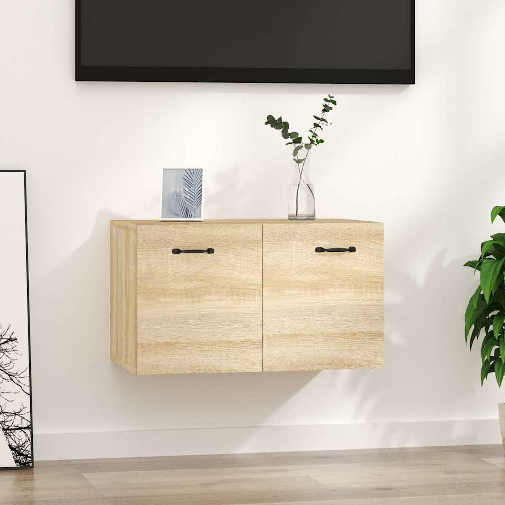 vidaXL Seinäkaappi Sonoma-tammi 60x36,5x35 cm tekninen puu