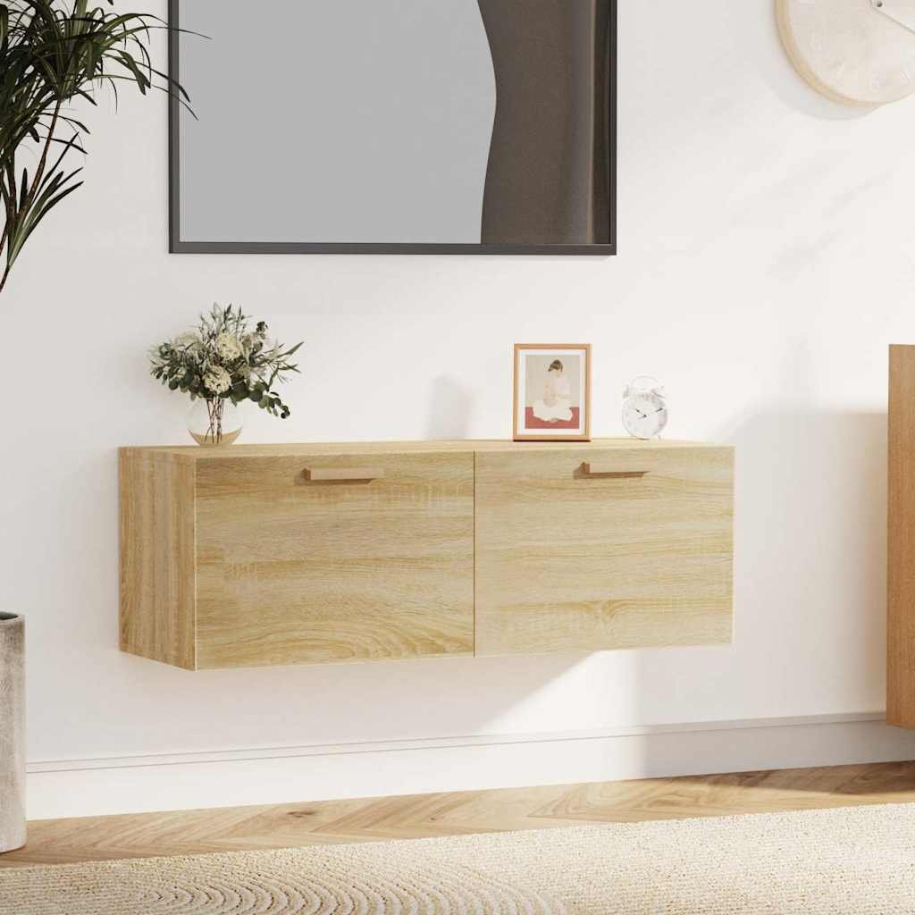 vidaXL Seinäkaappi Sonoma-tammi 100x36,5x35 cm tekninen puu