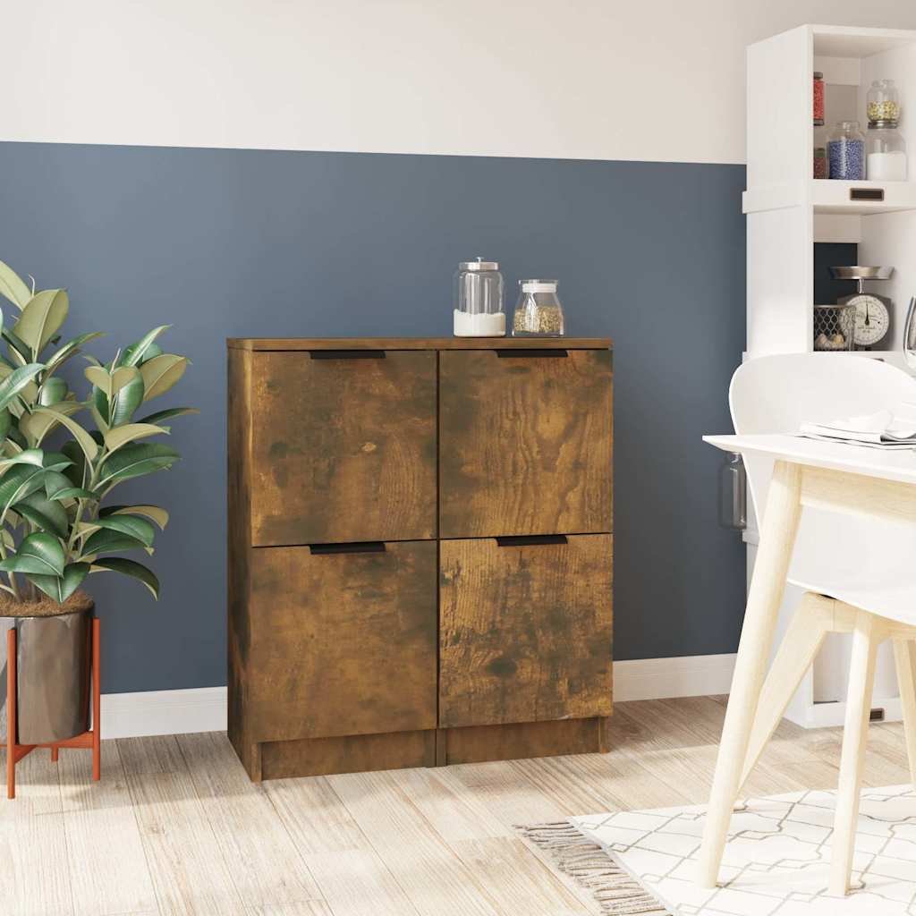 vidaXL Senkit 2 kpl savutammi 30x30x70 cm tekninen puu