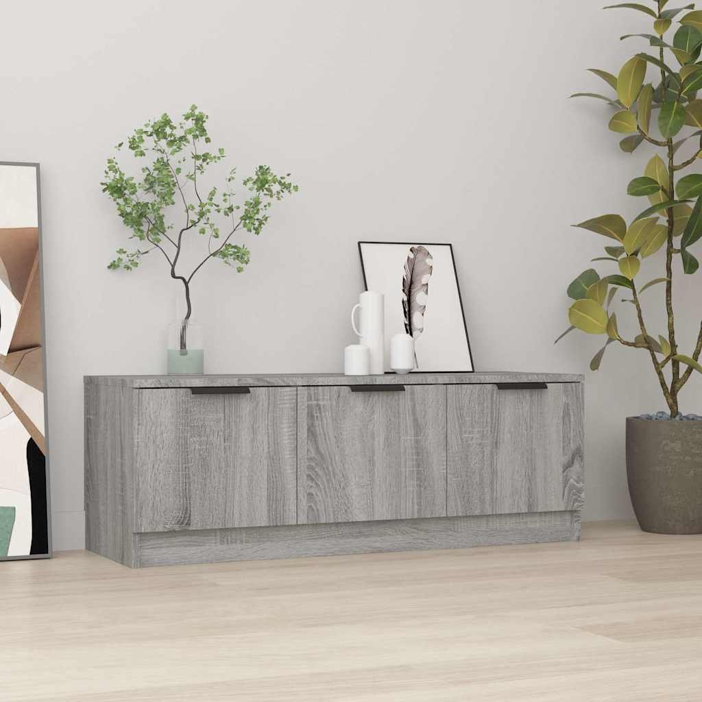 vidaXL TV-taso harmaa Sonoma 102x35x36,5 cm tekninen puu