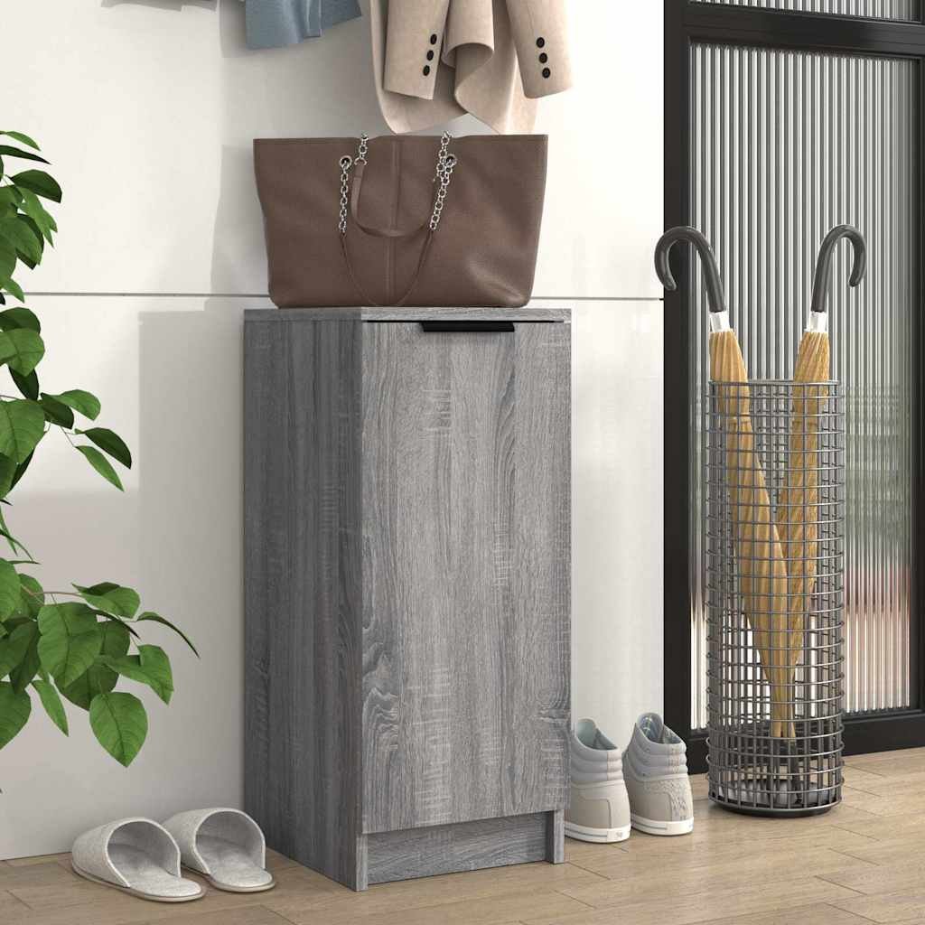 vidaXL Kenkäkaappi harmaa Sonoma 30x35x70 cm tekninen puu