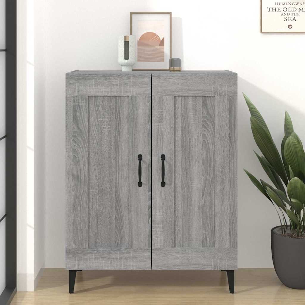 vidaXL Senkki harmaa Sonoma 69,5x34x90 cm tekninen puu