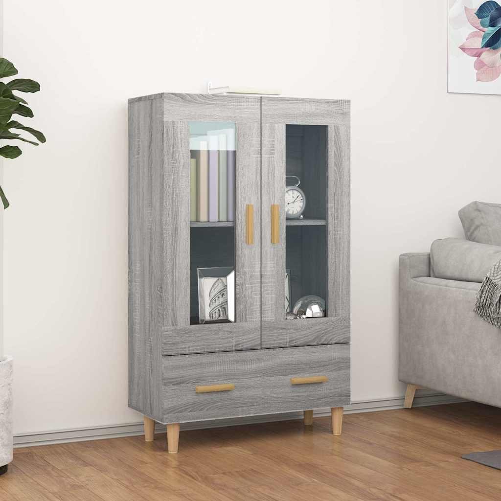 vidaXL Kaappi harmaa Sonoma 70x31x115 cm tekninen puu