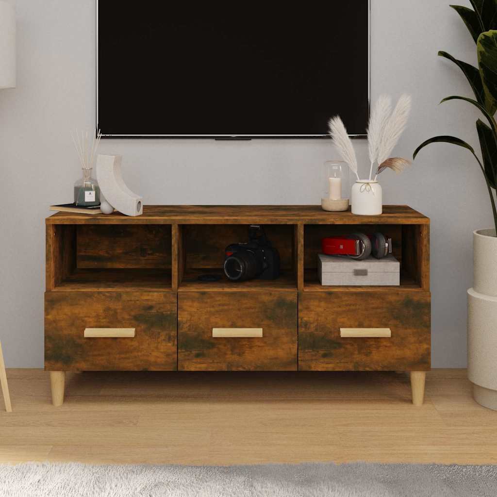 vidaXL TV-taso savutammi 102x36x50 cm tekninen puu