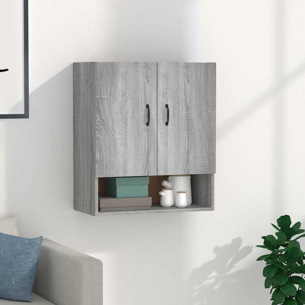 vidaXL Seinäkaappi harmaa Sonoma 60x31x70 cm tekninen puu