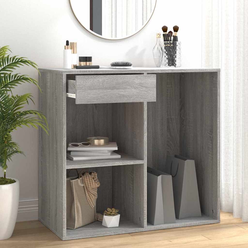 vidaXL Kosmetiikkakaappi harmaa Sonoma 80x40x75 cm tekninen puu