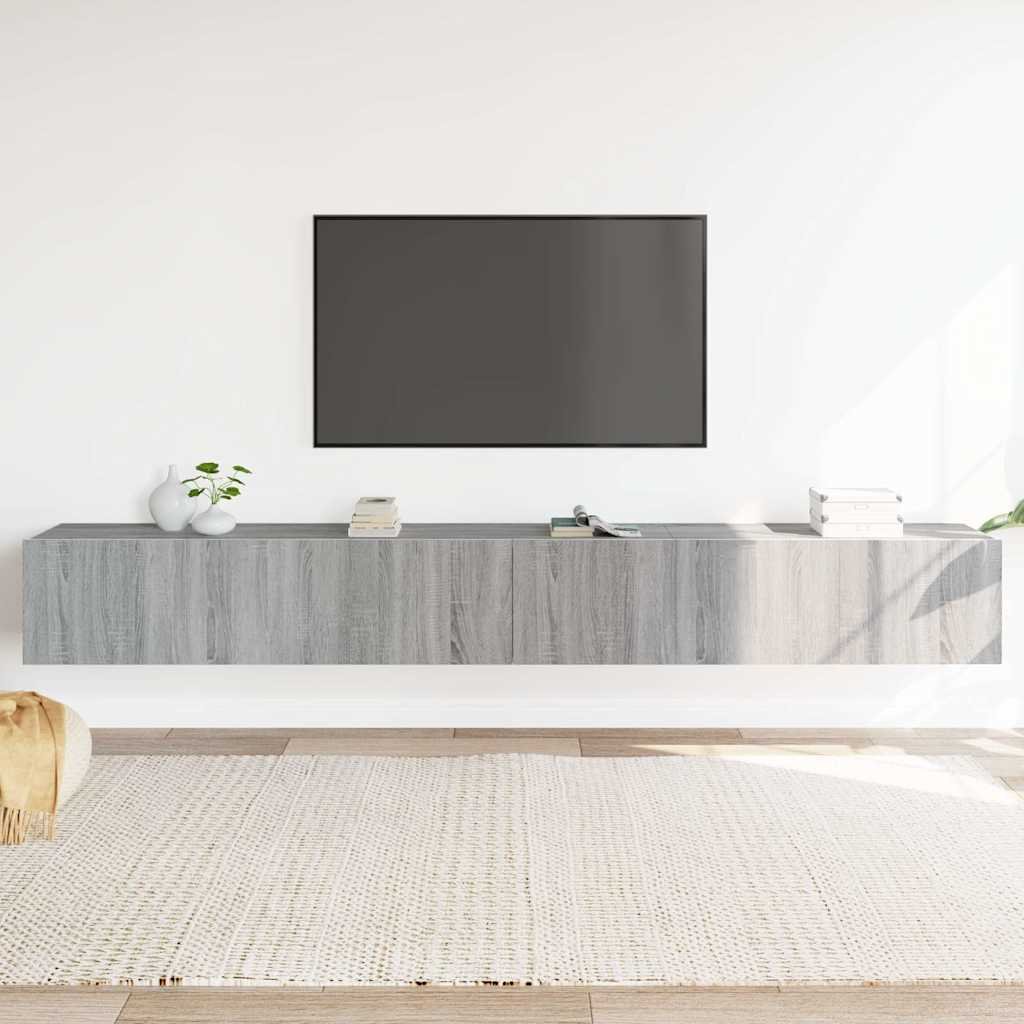 vidaXL 3-osainen TV-kaappisarja harmaa Sonoma tekninen puu