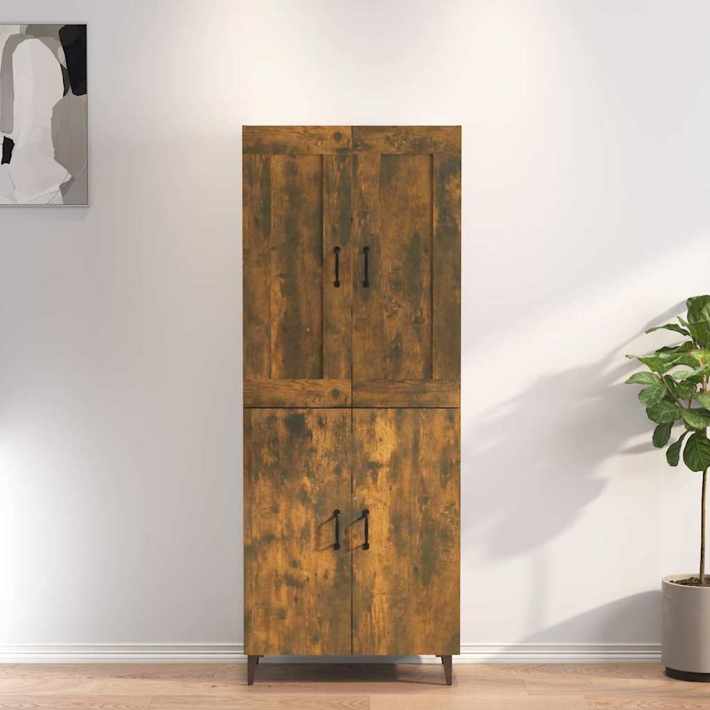 vidaXL Kaappi savutammi 70x34x180 cm tekninen puu