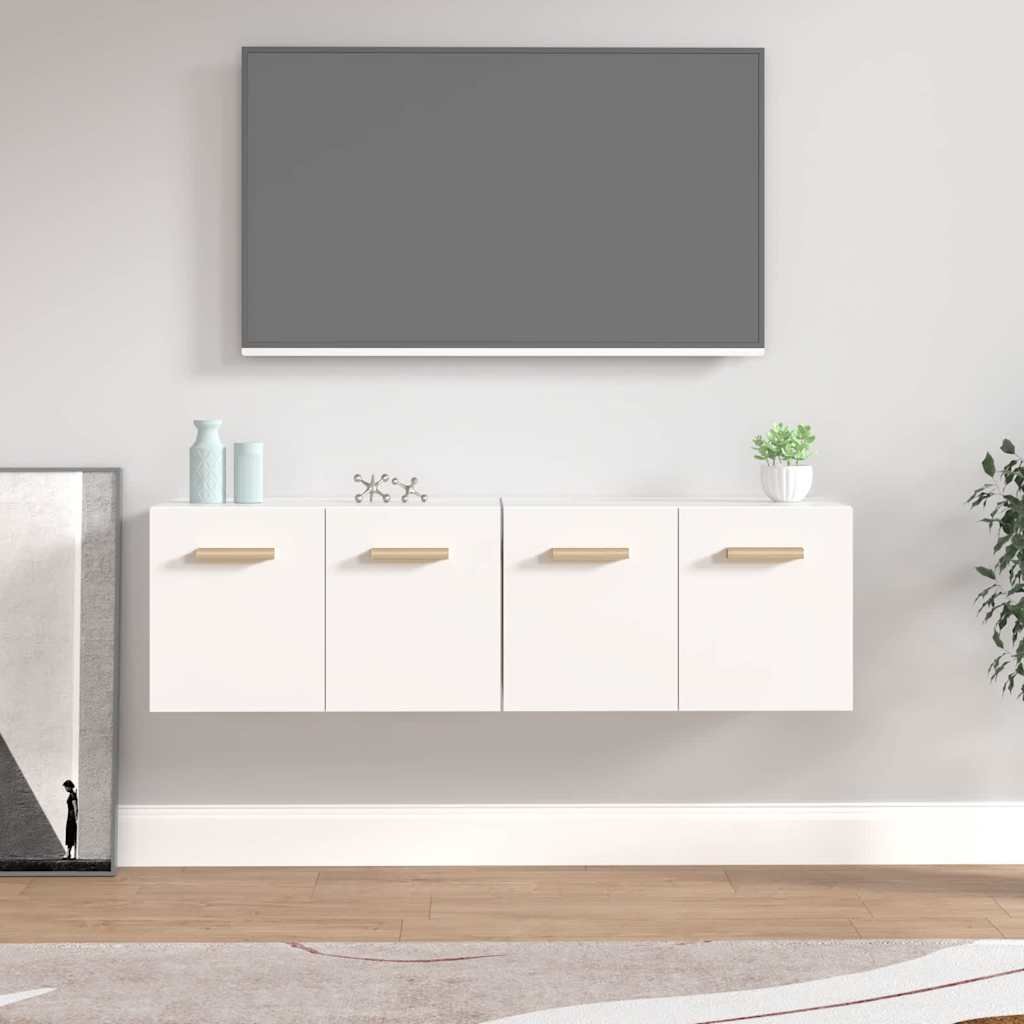 vidaXL Seinäkaapit 2 kpl valkoinen 60x36,5x35 cm tekninen puu