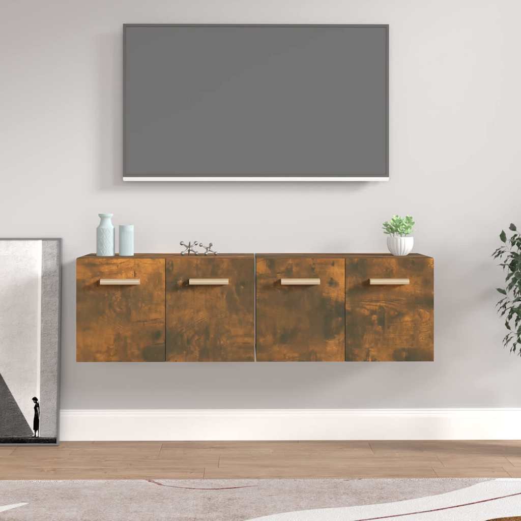 vidaXL Seinäkaapit 2 kpl savutammi 60x36,5x35 cm tekninen puu