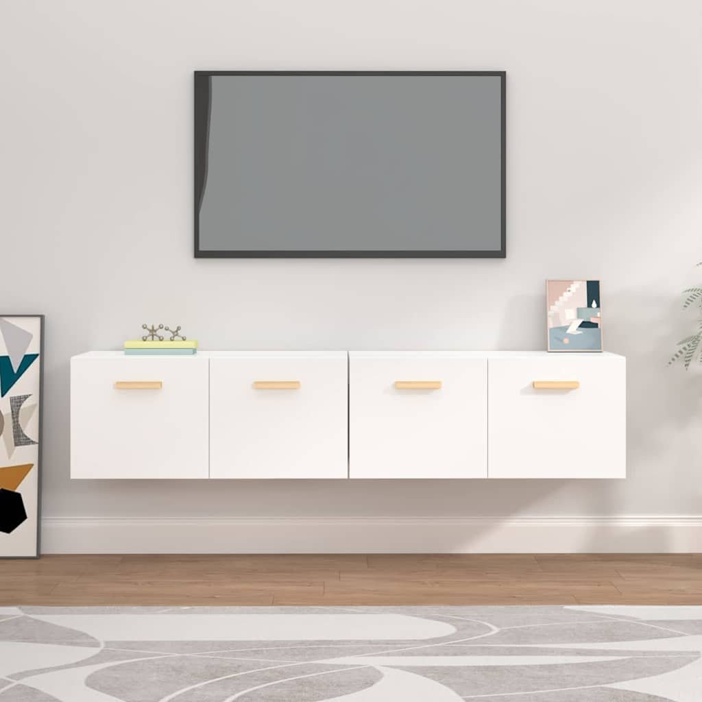 vidaXL Seinäkaapit 2 kpl valkoinen 80x35x36,5 cm tekninen puu