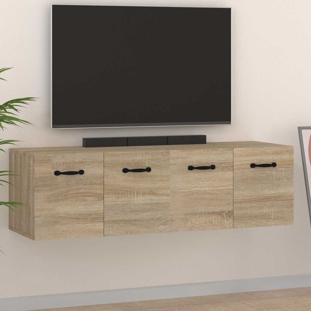 vidaXL Seinäkaapit 2 kpl Sonoma-tammi 80x35x36,5 cm tekninen puu