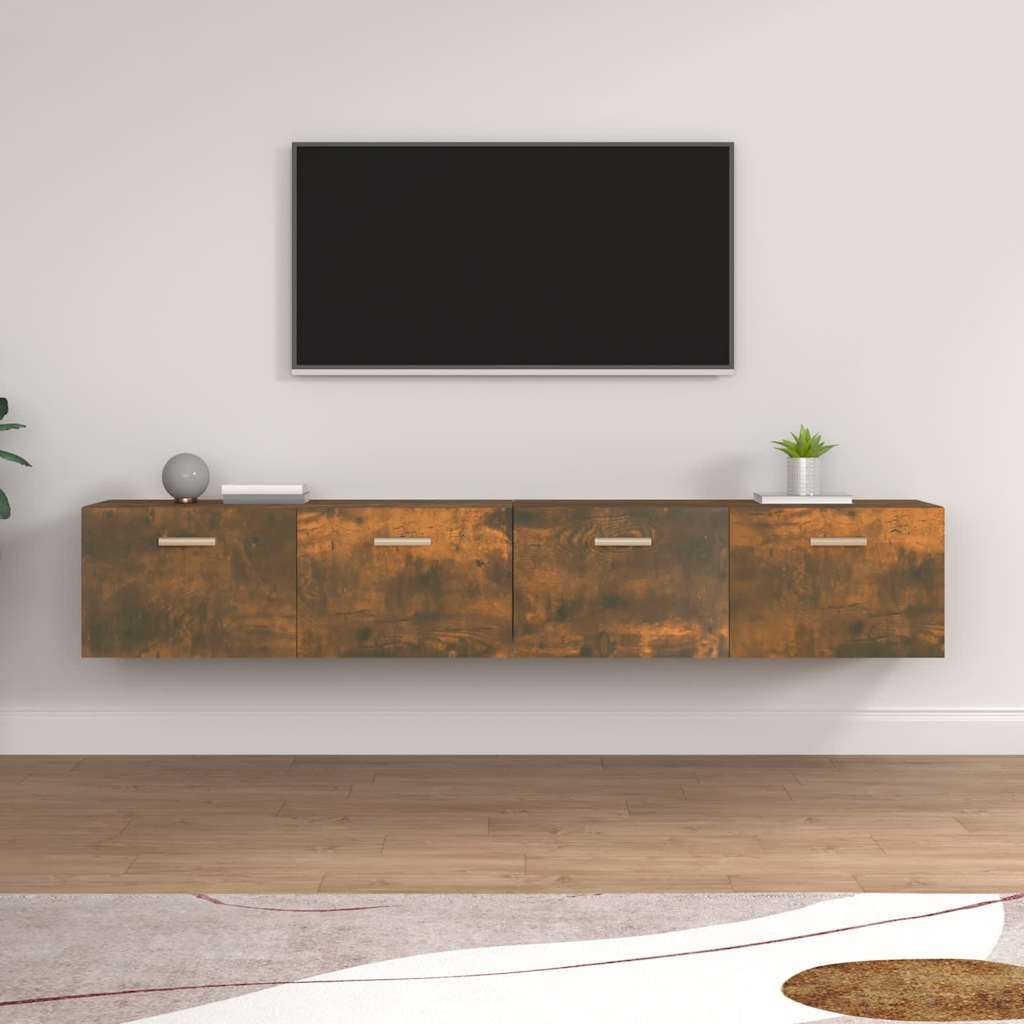 vidaXL Seinäkaapit 2 kpl savutammi 100x36,5x35 cm tekninen puu