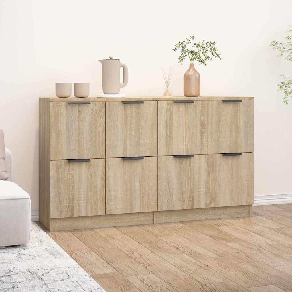 vidaXL Senkit 2 kpl Sonoma-tammi 60x30x70 cm tekninen puu