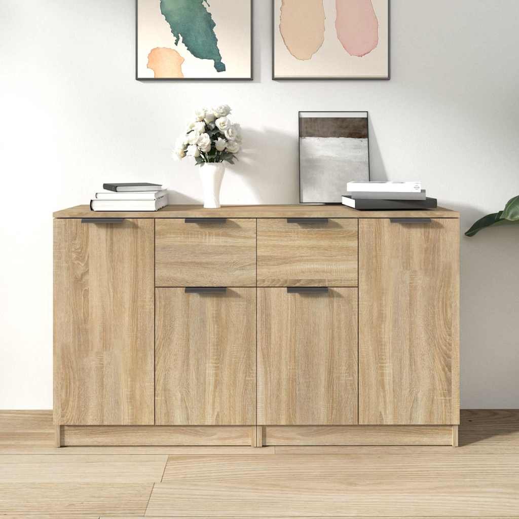 vidaXL Senkit 2 kpl Sonoma-tammi 60x30x70 cm tekninen puu