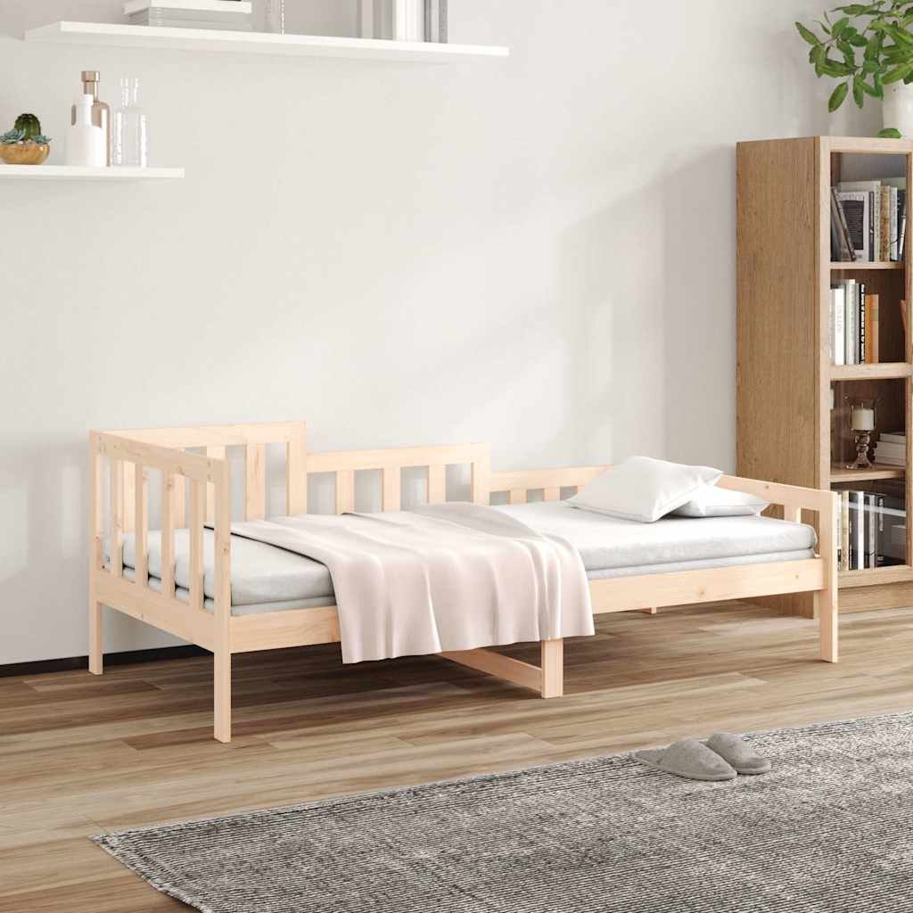 vidaXL Vuodesohva ilman patjaa 90x200 cm täysi mänty