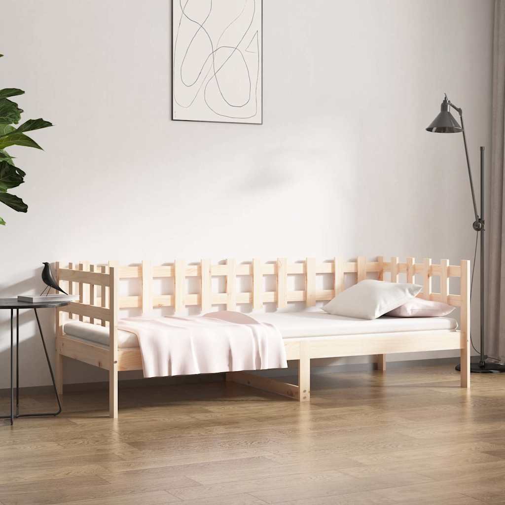 vidaXL Vuodesohva ilman patjaa 90x190 cm täysi mänty