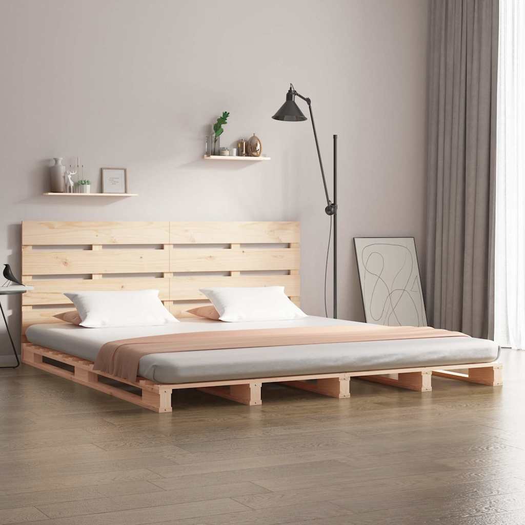 vidaXL Sänky ilman patjaa 200x200 cm täysi mänty