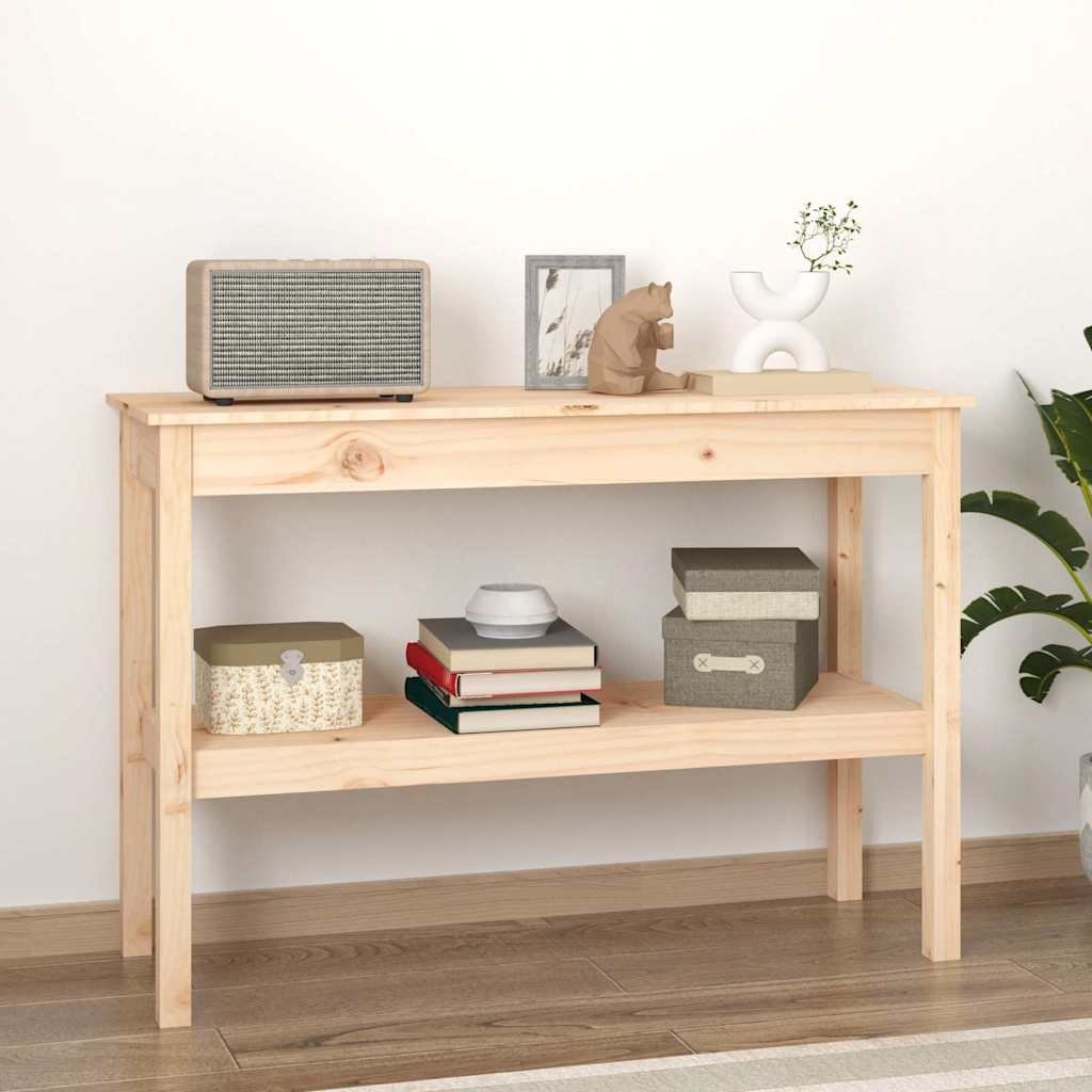 vidaXL Konsolipöytä 110x40x75 cm täysi mänty