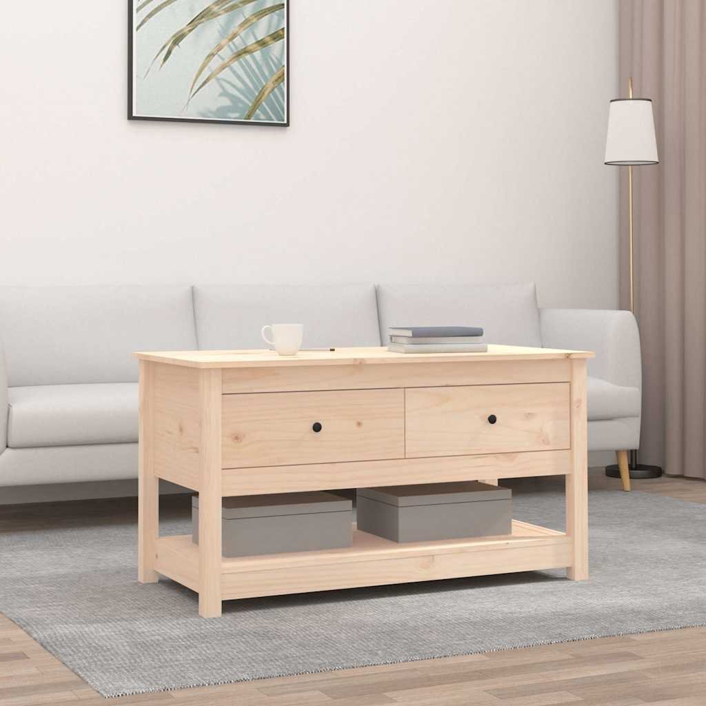 vidaXL Sohvapöytä 102x49x55 cm täysi mänty