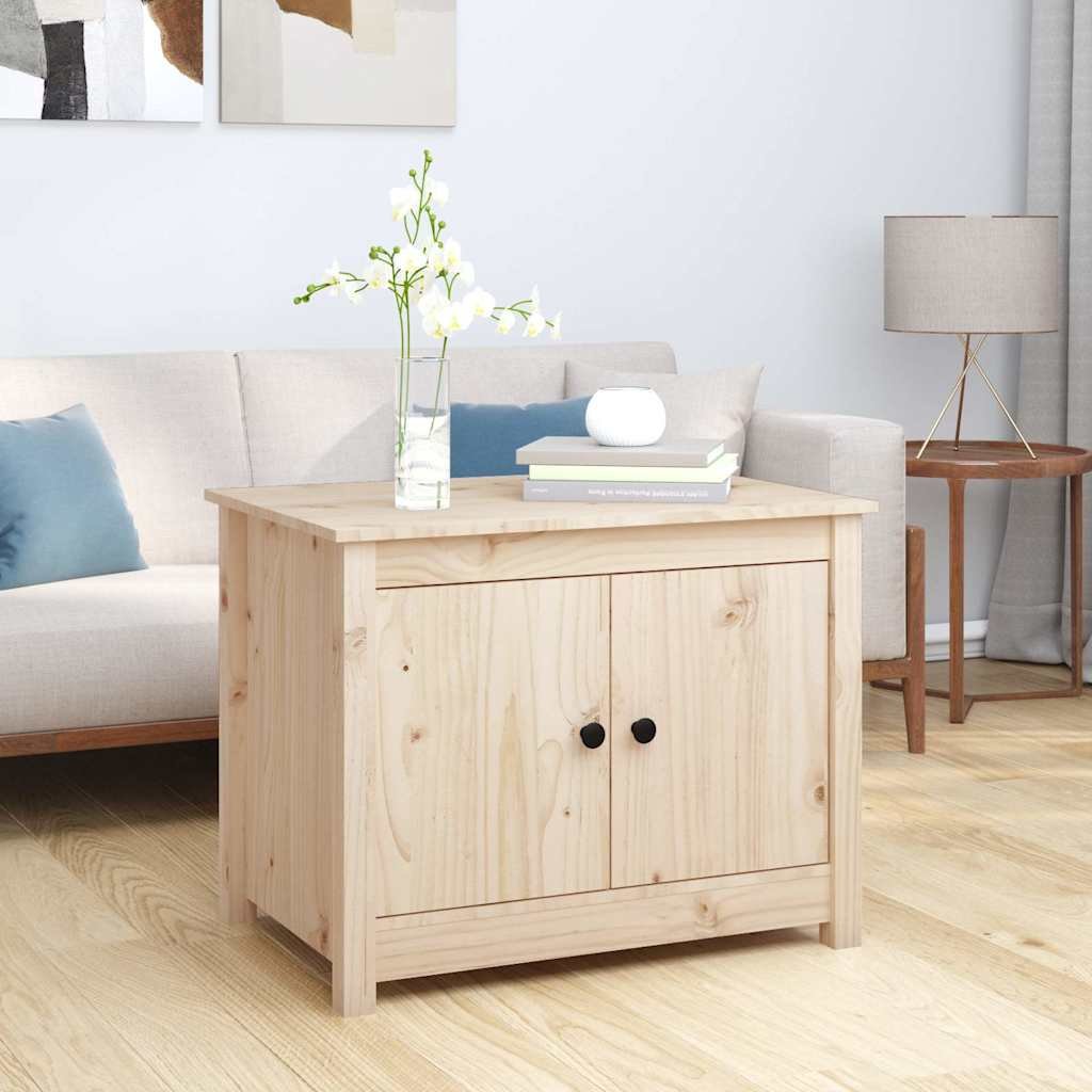 vidaXL Sohvapöytä 71x49x55 cm täysi mänty