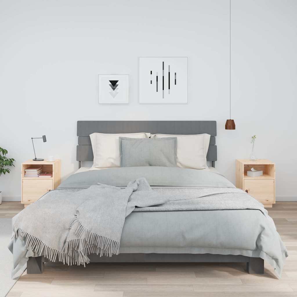 vidaXL Yöpöydät 2 kpl 40x34x55 cm täysi mänty