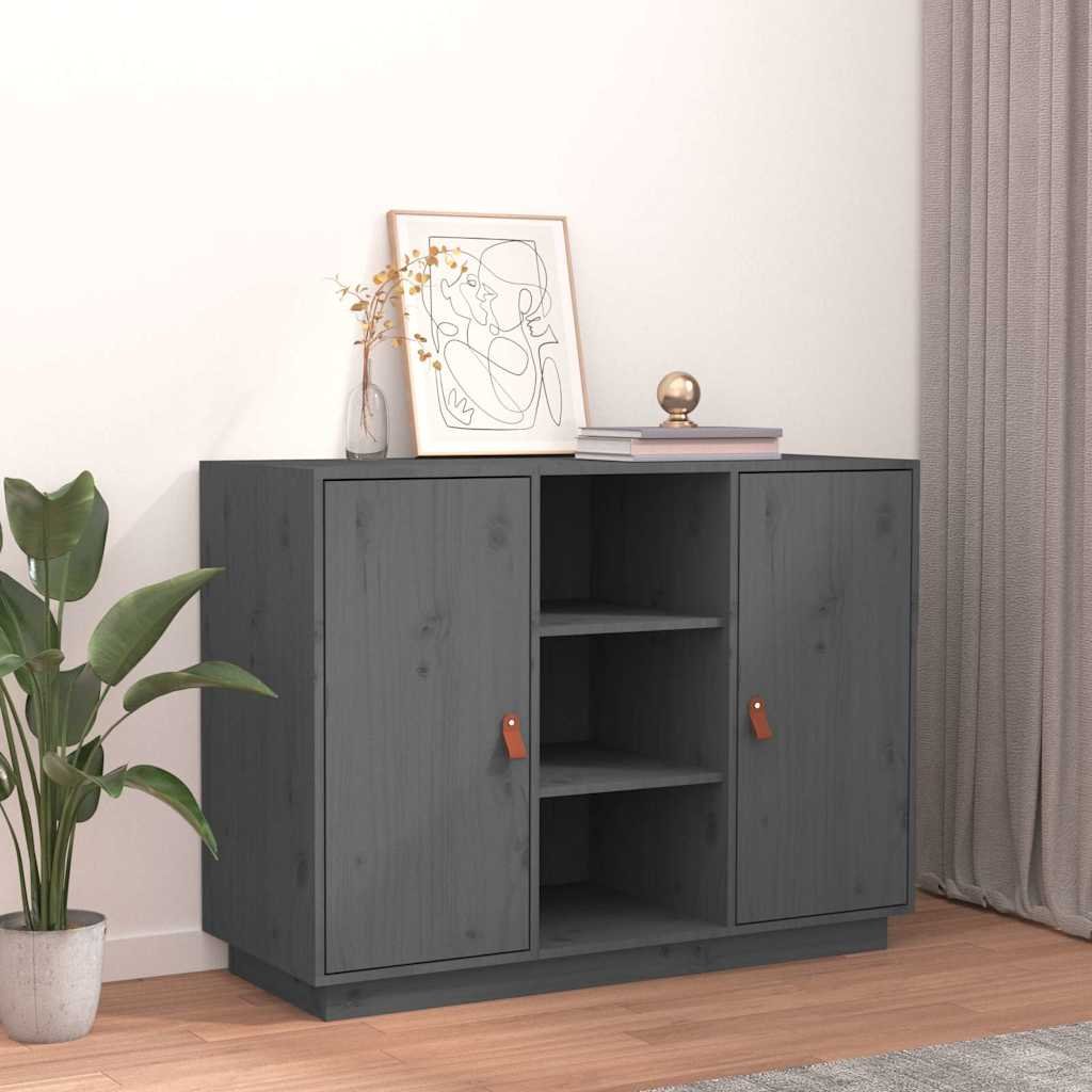 vidaXL Senkki harmaa 100x40x75 cm täysi mänty