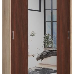 Akord Liukuovi Kaappi Sonoma-tammi/Wenge 150x60x200
