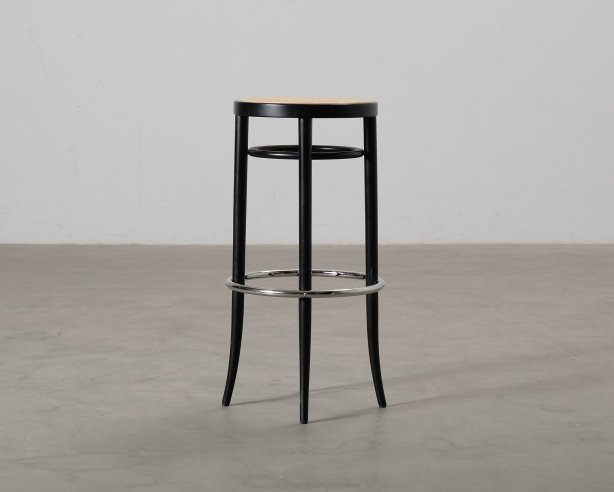 Thonet 204 RH baarijakkara musta / rottinki