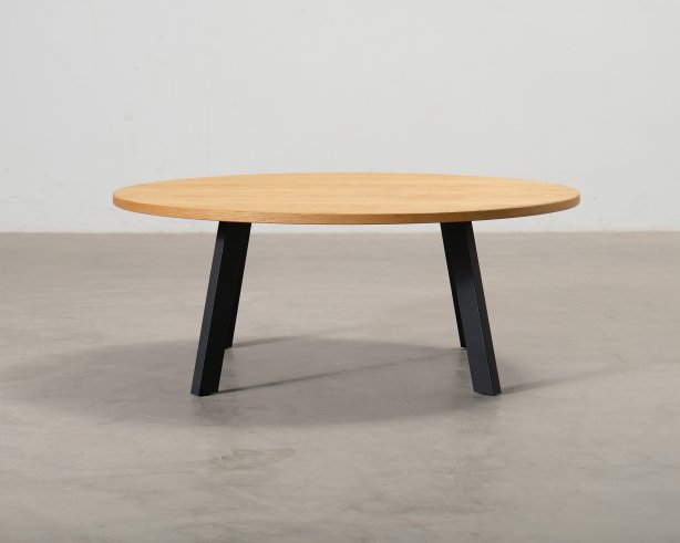 FeelDesign Freddy sohvapöytä ø 115 cm tammi / musta