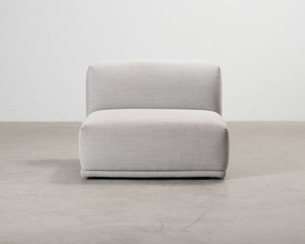 Muuto Connect Soft sohvamoduuli vaaleanharmaa