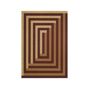 Layered Teklan Labyrinth villamatto 250 x 350 cm Mulberry Sand