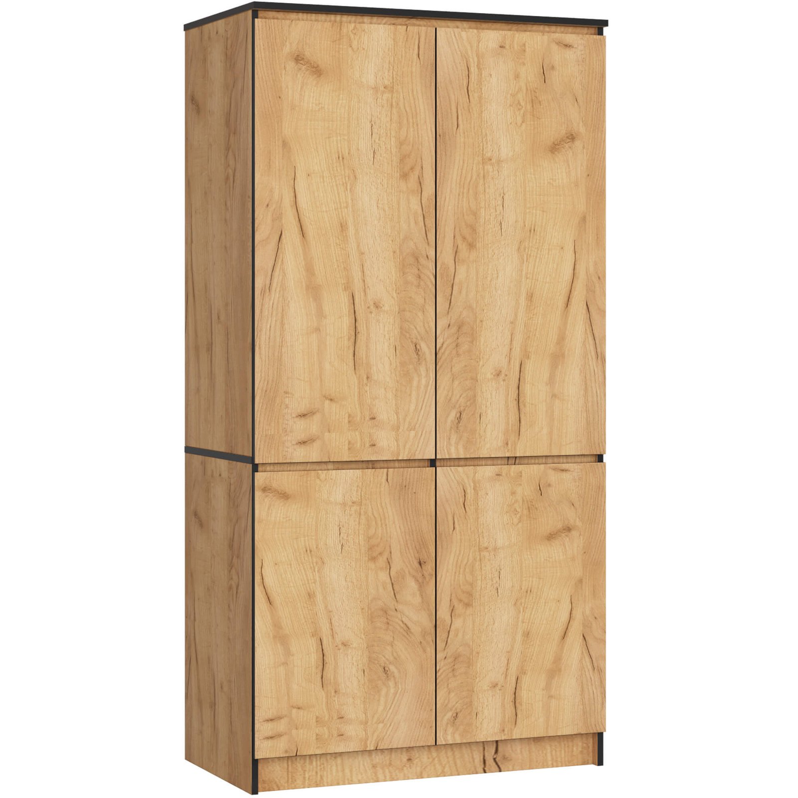 Akord Vaatekaappi 4-ovinen Tammi Craft 90x51x180