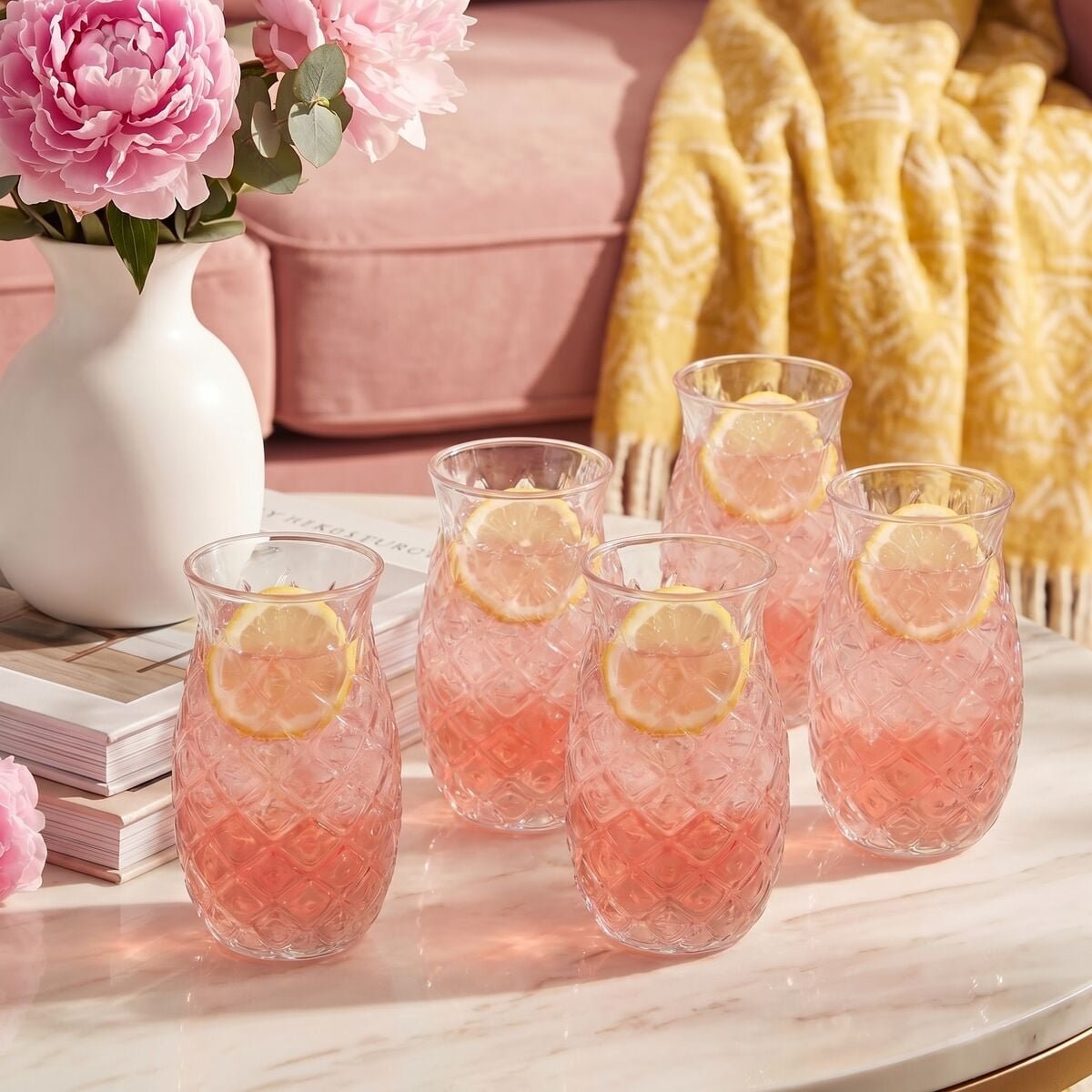 Ananas juomalasit / cocktaillasit 525 ml 6 kpl kirkas