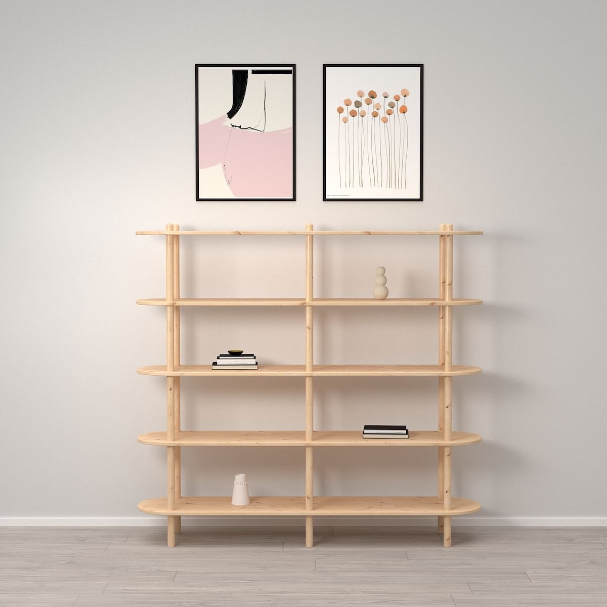 Askel avohylly 165x35x152 cm puuvalmis