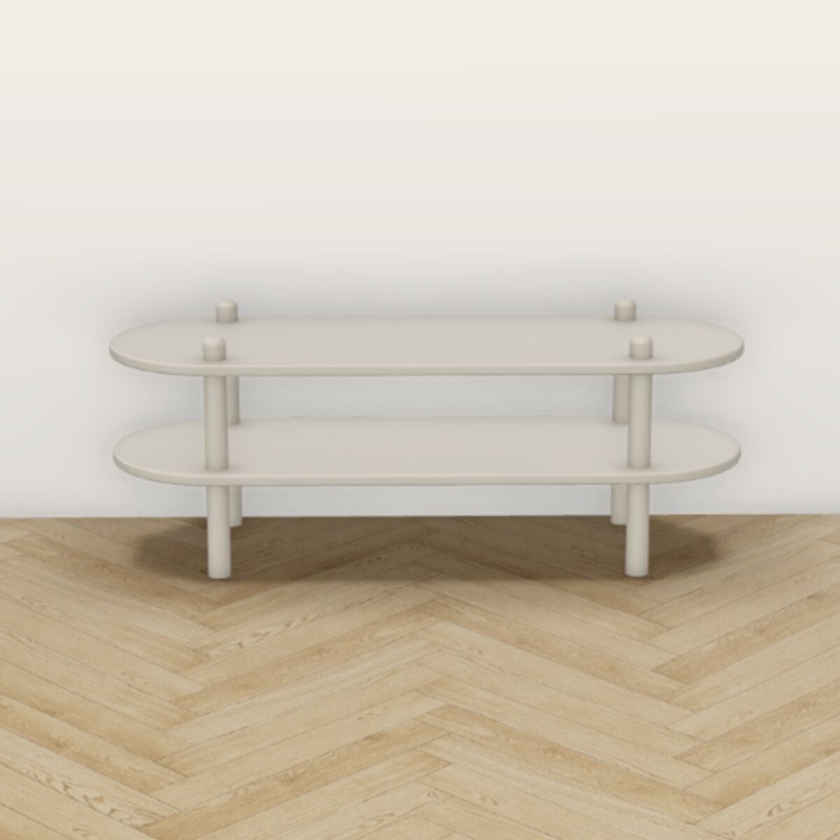 Askel matala taso 100x35x38 cm greige